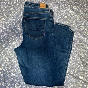 American Eagle High Wasited Skinny Kick Jean Size 16